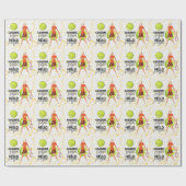 テニス選手への引退をテーマにしたテニス ラッピングペーパー (フラット)