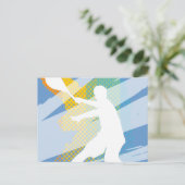 テニス選手やテニスファンのためのテニスカード ポストカード (スタンド正面)