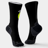 テニス選手カスタムチームと選手の名前スポーツ ソックス (傾斜あり)