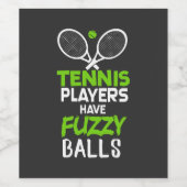 テニス選手ギフト ワインラベル (シングルラベル)