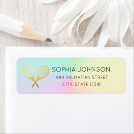 テニス選手グラディエント植物差出人住所ラベル ラベル