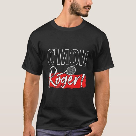 テニス選手シモン・ロジャー・ファン Tシャツ (正面)