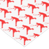 テニス選手シルエットバースデーパーティーのテーブルクロス テーブルクロス (アングル)