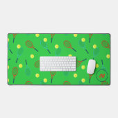 テニス選手モノグラム デスクマット (キーボード&マウス)