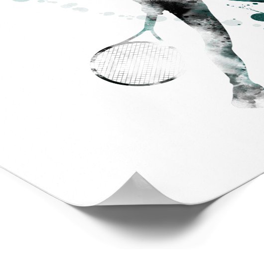 テニス選手3 – ポスター (角)