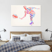 テニス選手 キャンバスプリント (インサイチュ (寝室))