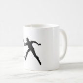 テニス選手 コーヒーマグカップ (正面右)
