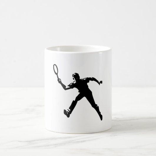 テニス選手 コーヒーマグカップ (中央)