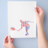 テニス選手 チラシ (手)