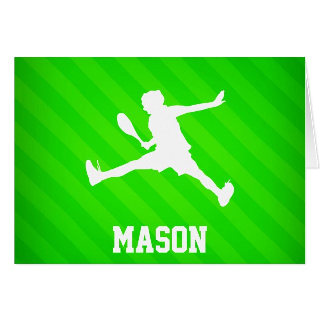 テニス選手；ネオングリーンストライプ選手 (正面横)