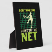 テニス選手 |ネットに来せん フォトプラーク (側面)