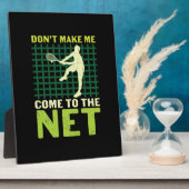 テニス選手 |ネットに来せん フォトプラーク (側面)