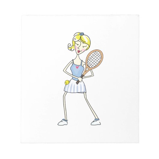 テニス選手 ノートパッド (正面)