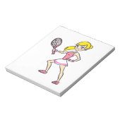 テニス選手 ノートパッド (回転)