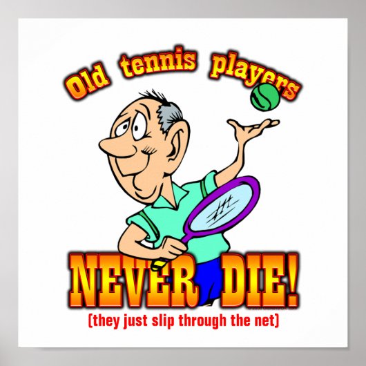 テニス選手 ポスター (正面)