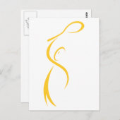 テニス選手 ポストカード (正面/裏面)