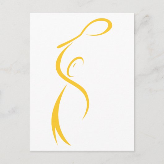 テニス選手 ポストカード (正面)