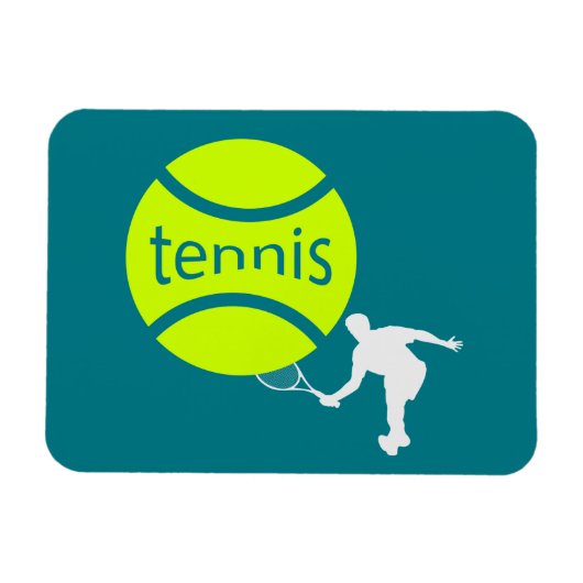 テニス選手 マグネット (横)