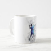 テニス選手-マグ コーヒーマグカップ (正面左)