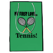 テニス選手 ミディアムペーパーバッグ (正面)