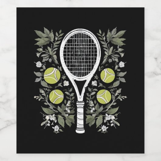 テニス選手 ワインラベル (シングルラベル)