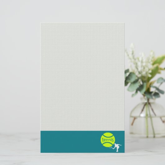 テニス選手 便箋 (スタンド正面)