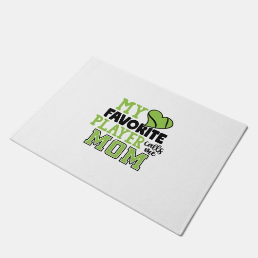 テニス選手 |私のお気に入りのプレイヤーは母に電話 ドアマット (アングル)