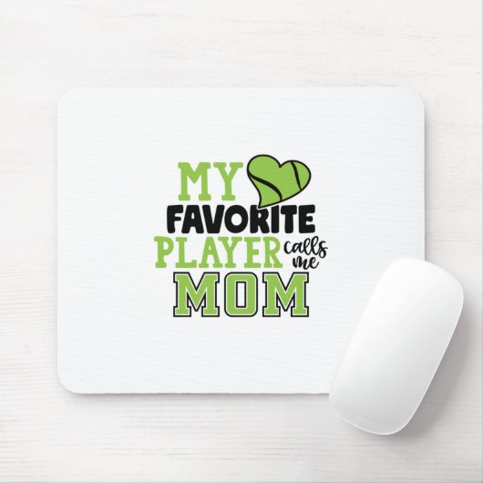 テニス選手 |私のお気に入りのプレイヤーは母に電話 マウスパッド (マウス)