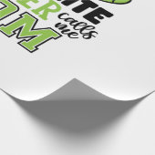 テニス選手 |私のお気に入りのプレイヤーは母に電話 ラッピングペーパー (角)