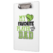 テニス選手 |自分のお気に入りのプレイヤーがパパに電話 クリップボード (左)