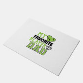 テニス選手 |自分のお気に入りのプレイヤーがパパに電話 ドアマット (アングル)