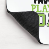 テニス選手 |自分のお気に入りのプレイヤーがパパに電話 マウスパッド (コーナー)