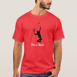 テニス選手；赤 Tシャツ<br><div class="desc">この赤いテニスボクールールが大好き。テニスプレーヤーデザイン。素晴らし贈り物！Tシャツ、電話ケ頭が切れるース、マウスカード、キーホルダー、ポスター、カード、電子カバー、コンピュータのラップトップ/ノートパソコンスリーブ、キャップ、マグカップ、その他で利用可能！Samsung Galaxy S3、iphone 5、HTC鮮やかな/ライダー4 G、Kindleファイア、ドロイドRAZR、iPadのカスタムギフトケースを見に行こう！まパーソナライズされたた、招待、あいさつ、名刺、Tシャツなど。</div>