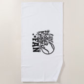 テニス選手 | Little Brother最大ファンテニス ビーチタオル (正面)