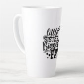 テニス選手 | Little Sister Brighter Fan Tennis カフェラテマグ (左アングル)