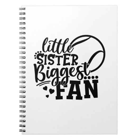 テニス選手 | Little Sister Brighter Fan Tennis ノートブック (正面)