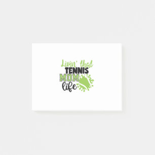 テニス選手   Livin That Tennis Mom Life ポストイット
