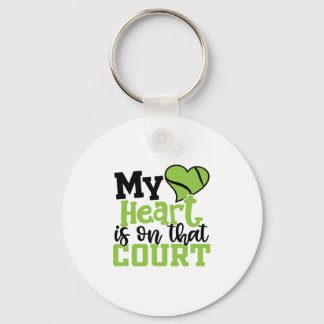 テニス選手 | My HeartIs on That Court キーホルダー
