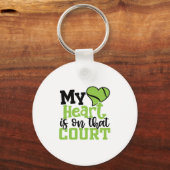 テニス選手 | My HeartIs on That Court キーホルダー (正面)