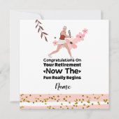 テニス選手Caへの引退をテーマにしたテニス カード (正面)