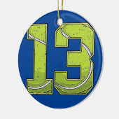 テニス13誕生日ボーイガール13年 セラミックオーナメント (左)