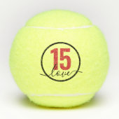 テニス15誕生日モノグラムテニスボール テニスボール (正面)