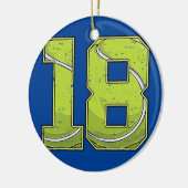 テニス18誕生日ボーイガール18年 セラミックオーナメント (左)