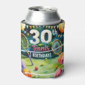 テニス30th誕生日をテーマにした 缶クーラー (缶正面)