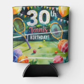 テニス30th誕生日をテーマにした 缶クーラー (正面)