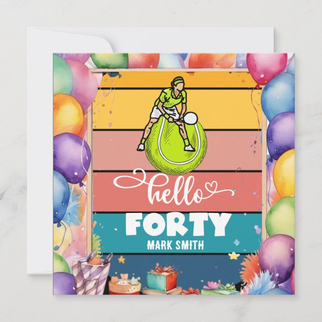 テニス40歳の誕生日 (正面)