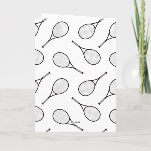 テニス40歳の誕生日 カード (裏面)