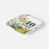 テニス40thバースデーテニスボール番号愛 ペーパープレート