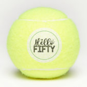 テニス50誕生日こんにちは50 テニスボール (正面)