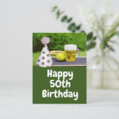 テニス50誕生日とBall and Beer ポストカード (スタンド正面)